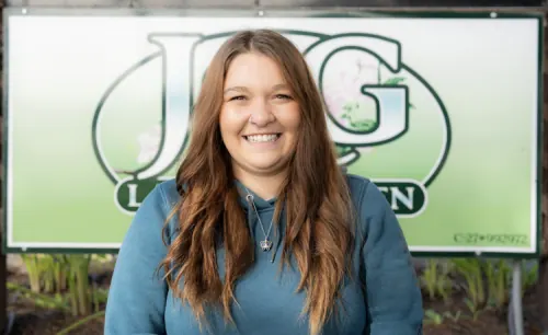 Brittany Hawkins, Front Desk at J&G Lawn & Garden